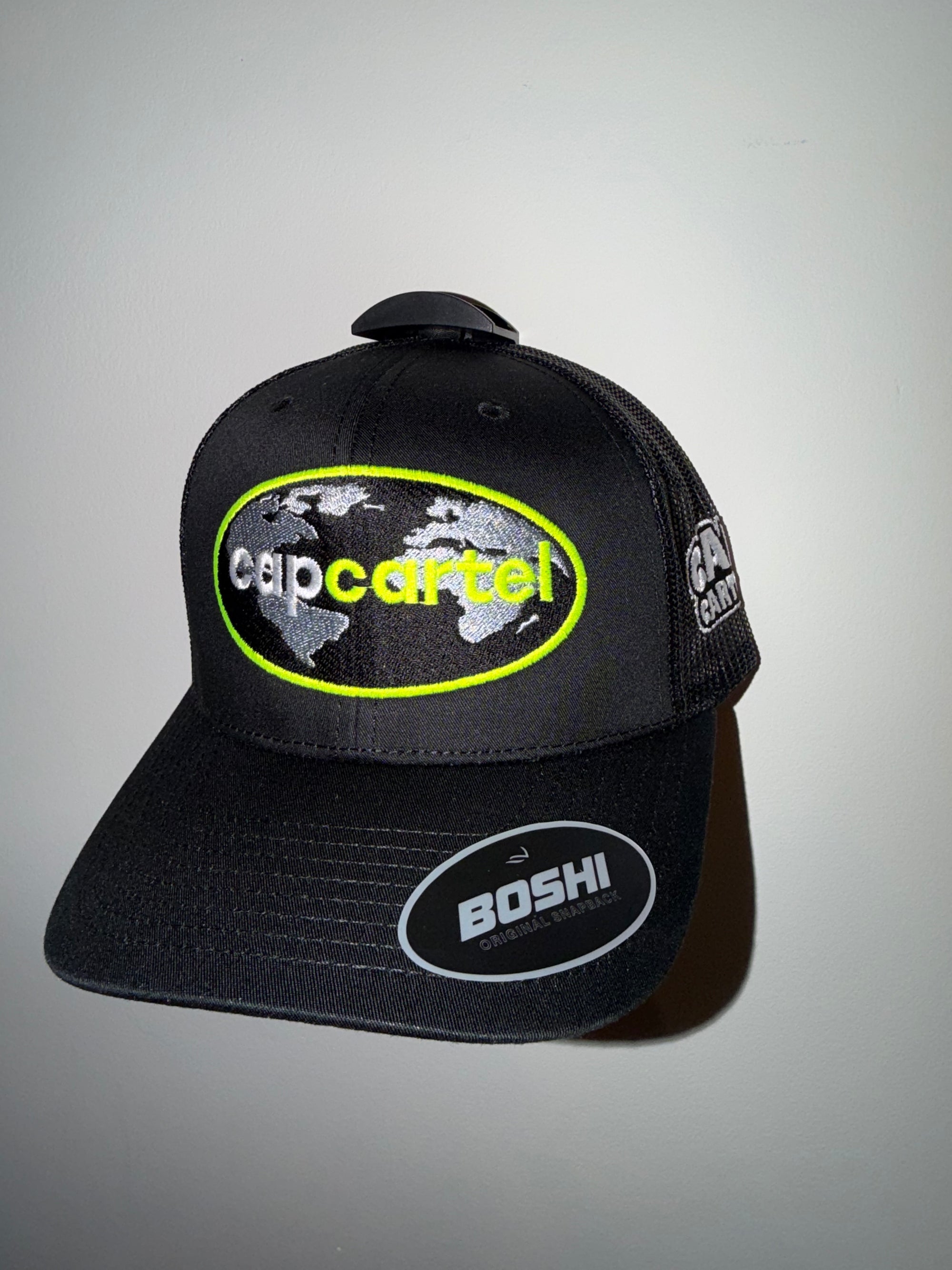 Capcartel world logo neon